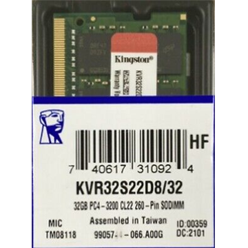 Kingston KVR32S22D8/32 32GB 3200MHz DDR4 Sodimm